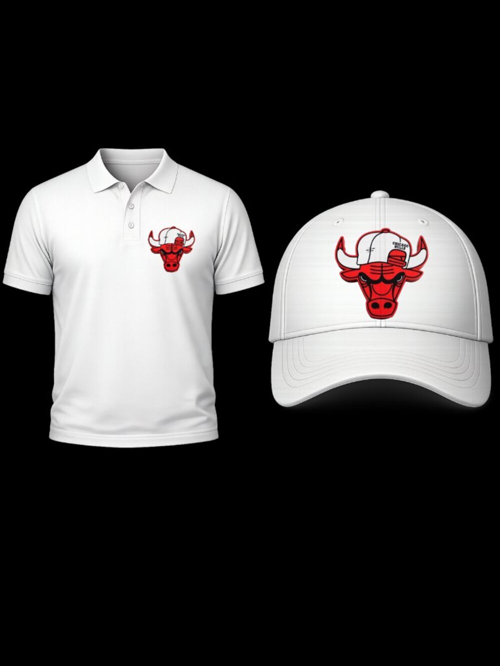 Men 3x Classic Polo style Shirt with Trucker hat